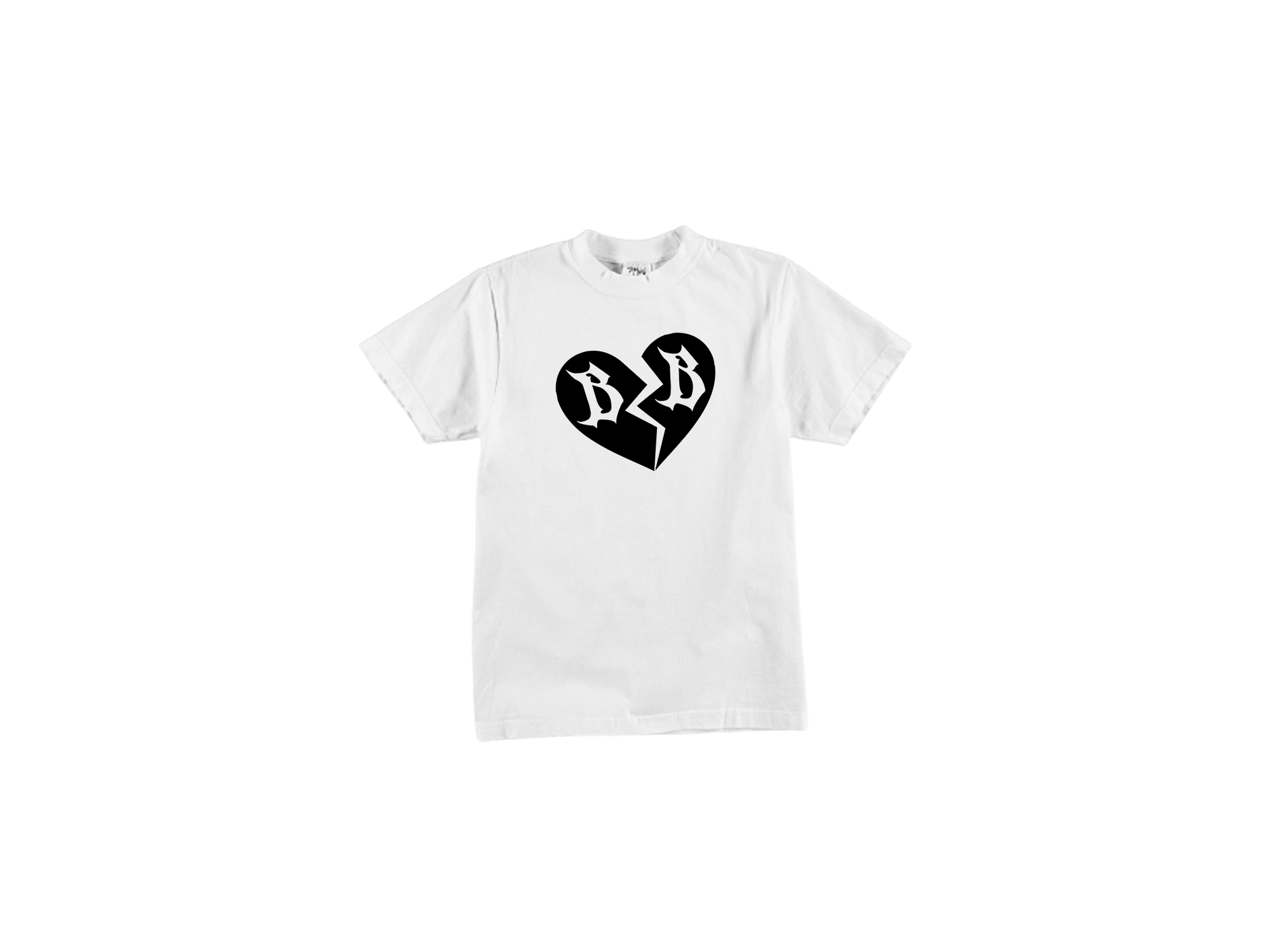 HEARTFORM SS T-SHIRT White×Black S HEARTFORM SS T-SHIRT White×Black S